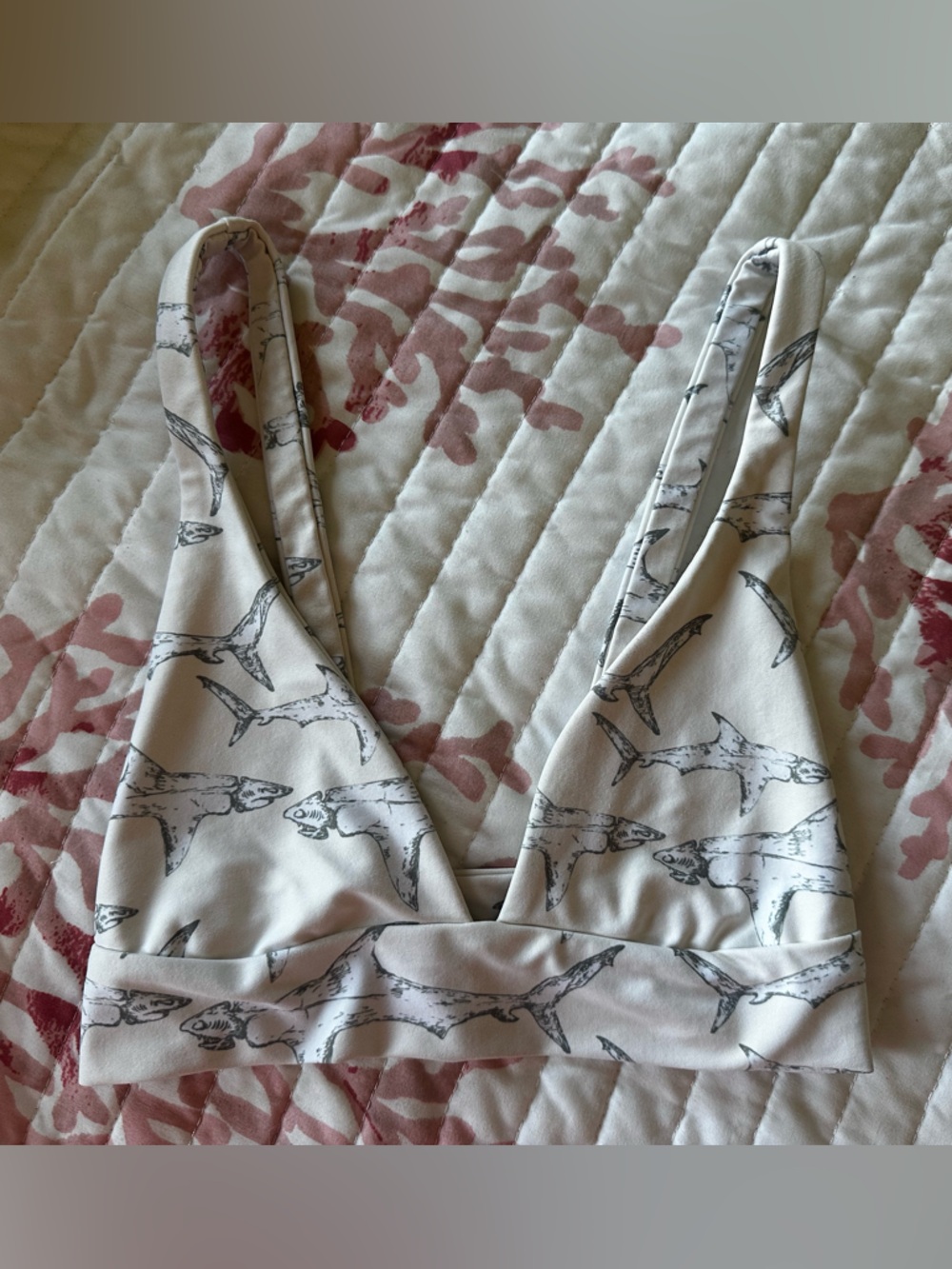 Boys + Arrows Shark bikini top